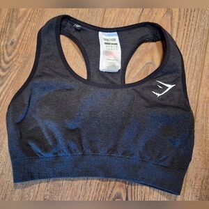 Gymshark Black Sports Bra Moisture-Wicking Racerback ☆Size SMALL☆